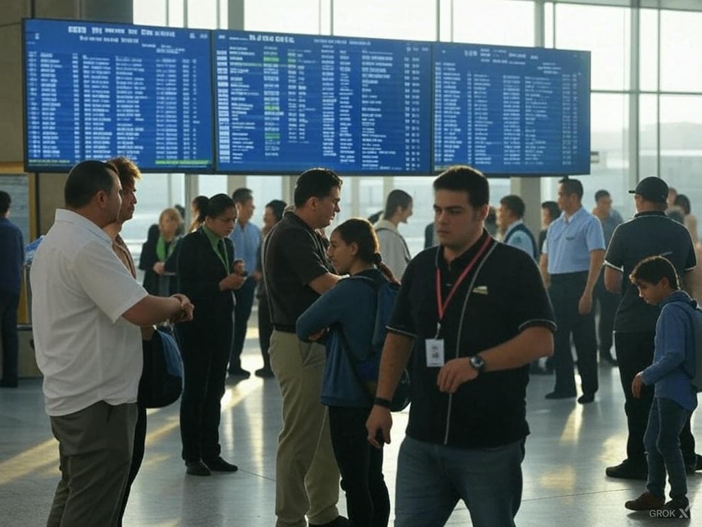 Transportation terminal with staff